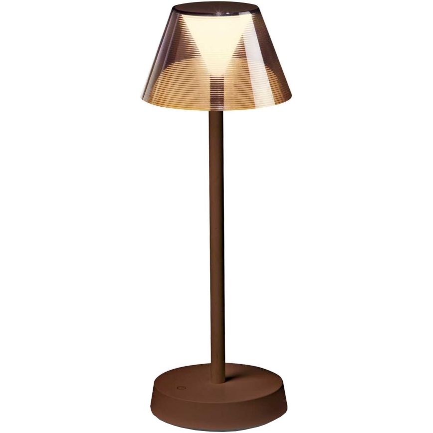 Ideal Lux - LED Hämardatav puutetundlik lamp LOLITA LED/2,8W/5V 2200 mAh IP54 pruun