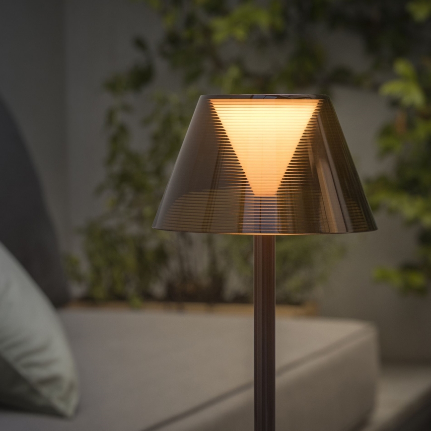 Ideal Lux - LED Hämardatav puutetundlik lamp LOLITA LED/2,8W/5V 2200 mAh IP54 pruun