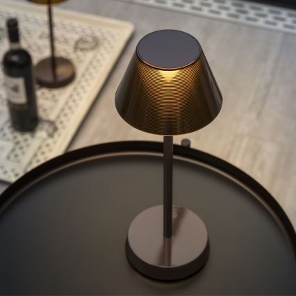 Ideal Lux - LED Hämardatav puutetundlik lamp LOLITA LED/2,8W/5V 2200 mAh IP54 pruun