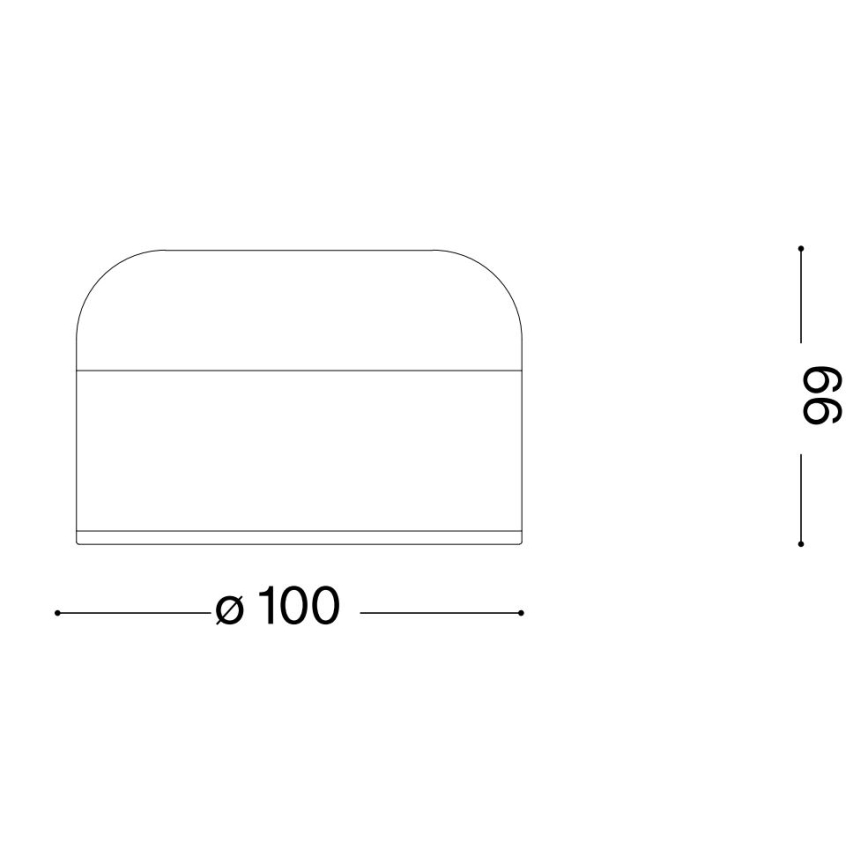 Ideal Lux - LED Hämardatav puutetundlik laualamp MIGNON LED/5W/5V d. 10 cm CRI 90 messing