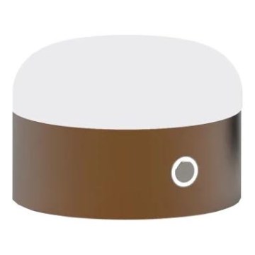 Ideal Lux - LED Hämardatav puutetundlik laualamp MIGNON LED/5W/5V d. 10 cm CRI 90 pruun