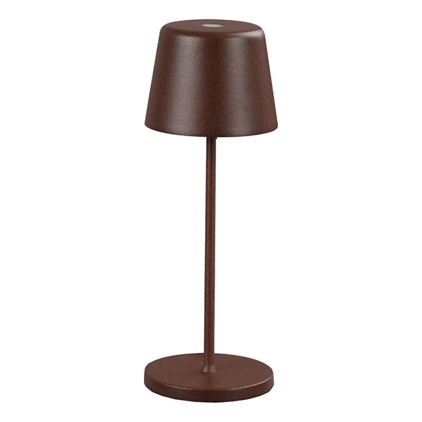 Ideal Lux - LED Hämardatav puutetundlik väli laualamp CUTE LED/2,5W/3,7V USB 2200-2700K 3000 mAh IP65 pruun
