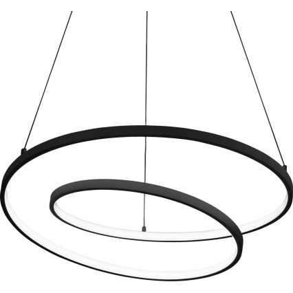 Ideal Lux - LED-hämardatav kaabliga rippvalgusti OZ LED/48W/230V läbimõõt 60 cm CRI 90 must