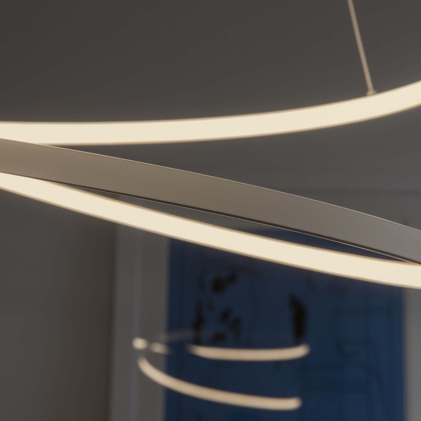 Ideal Lux - LED-hämardatav riputuslühter kaablil OZ LED/48W/230V Ø 60 cm CRI 90 valge
