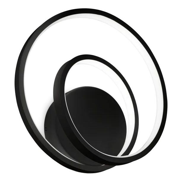 Ideal Lux - LED Hämardatav seinavalgusti OZ LED/28W/230V CRI 90 must