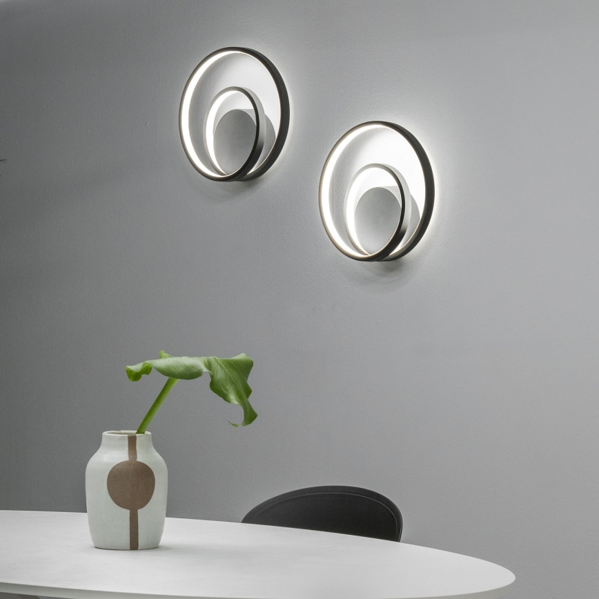 Ideal Lux - LED Hämardatav seinavalgusti OZ LED/28W/230V CRI 90 must