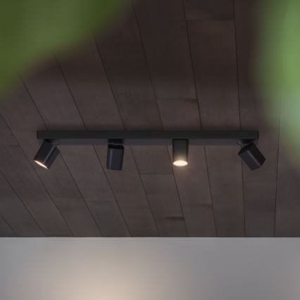 Ideal Lux - LED Kohtvalgusti RUDY 4xGU10/7W/230V CRI 90 must