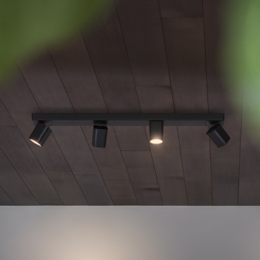 Ideal Lux - LED Kohtvalgusti RUDY 4xGU10/7W/230V CRI 90 must