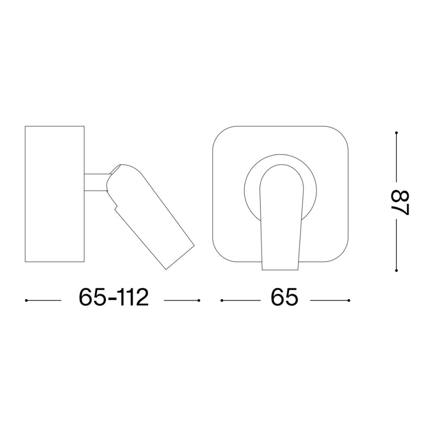 Ideal Lux - LED Kohtvalgusti seinale BEAN LED/3W/230V CRI 90 kuldne