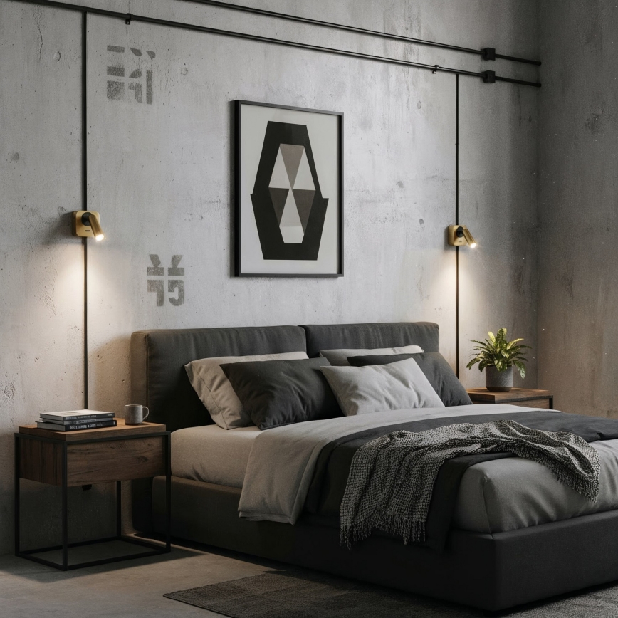 Ideal Lux - LED Kohtvalgusti seinale BEAN LED/3W/230V CRI 90 kuldne