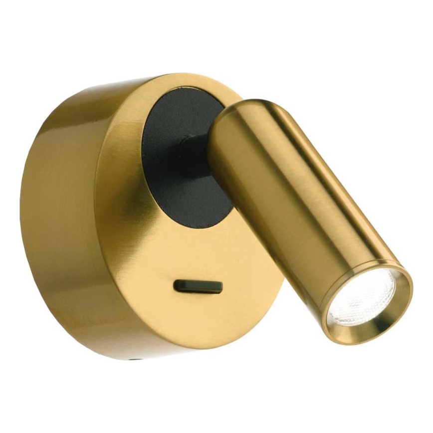 Ideal Lux - LED Kohtvalgusti seinale BEAN LED/3W/230V CRI 90 messing