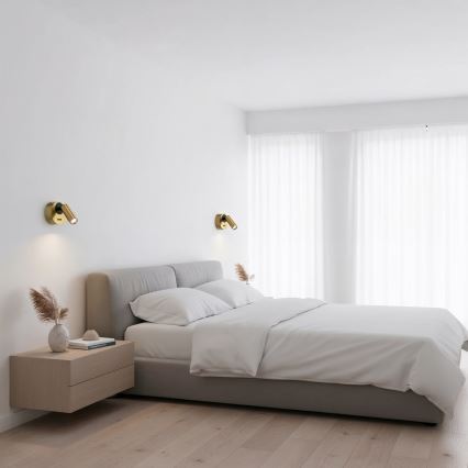 Ideal Lux - LED Kohtvalgusti seinale BEAN LED/3W/230V CRI 90 messing