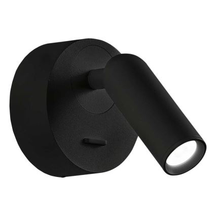 Ideal Lux - LED Kohtvalgusti seinale BEAN LED/3W/230V CRI 90 must