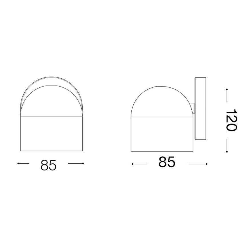 Ideal Lux - LED Kohtvalgusti seinale DODO 1xGX53/9W/230V valge