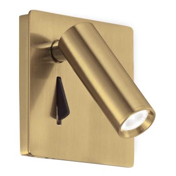 Ideal Lux - LED Kohtvalgusti seinale LITE LED/3W/230V CRI 90 messing