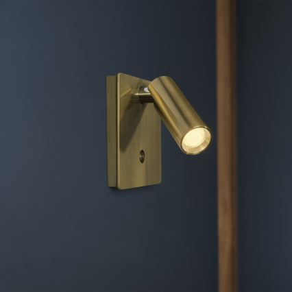 Ideal Lux - LED Kohtvalgusti seinale LITE LED/3W/230V CRI 90 messing