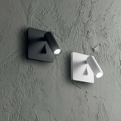 Ideal Lux - LED Kohtvalgusti seinale LITE LED/3W/230V CRI 90 must