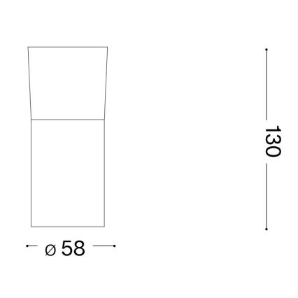 Ideal Lux - LED Kohtvalgusti TOBY 1xGU10/7W/230V CRI 90 must