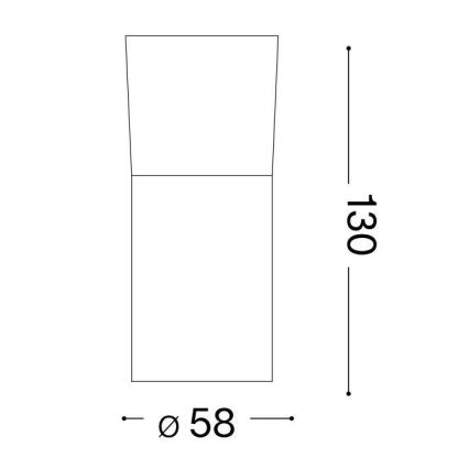 Ideal Lux - LED Kohtvalgusti TOBY 1xGU10/7W/230V CRI 90 valge