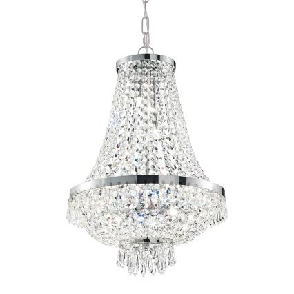 Ideal Lux - LED Kristall-lühter CAESAR 12xG9/3W/230V d. 55 cm läikiv kroom