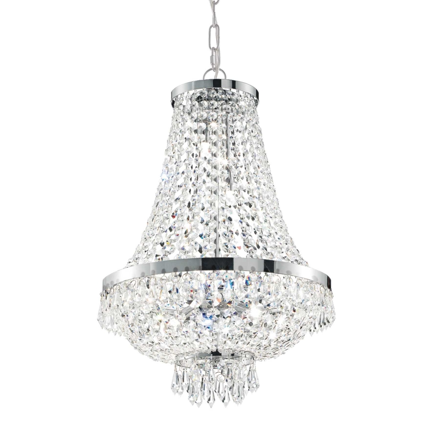 Ideal Lux - LED Kristall-lühter CAESAR 12xG9/3W/230V d. 55 cm läikiv kroom