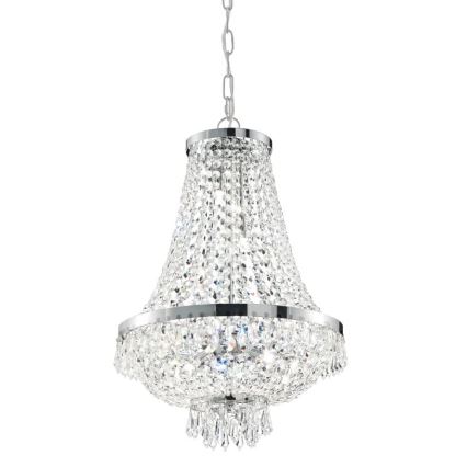 Ideal Lux - LED Kristall-lühter CAESAR 6xG9/3W/230V d. 38 cm läikiv kroom