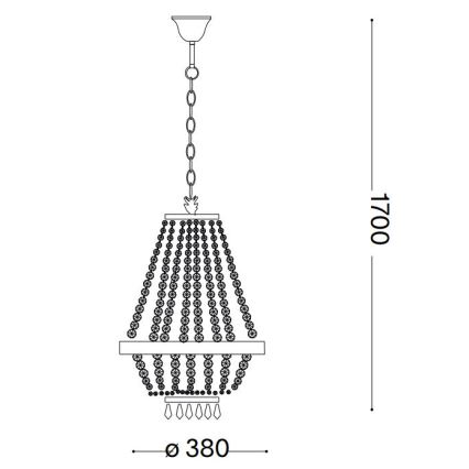 Ideal Lux - LED Kristall-lühter CAESAR 6xG9/3W/230V d. 38 cm läikiv kroom