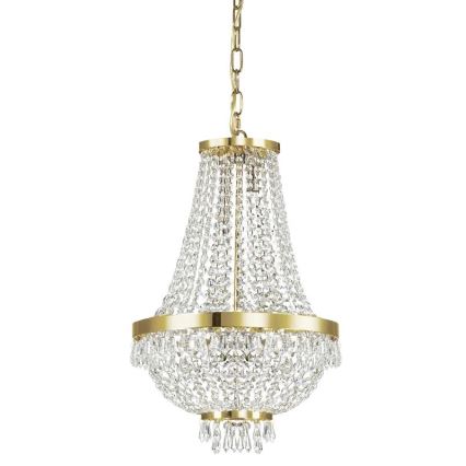 Ideal Lux - LED Kristall-lühter CAESAR 6xG9/3W/230V d. 38 cm kuldne