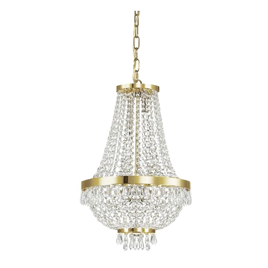 Ideal Lux - LED Kristall-lühter CAESAR 6xG9/3W/230V d. 38 cm kuldne
