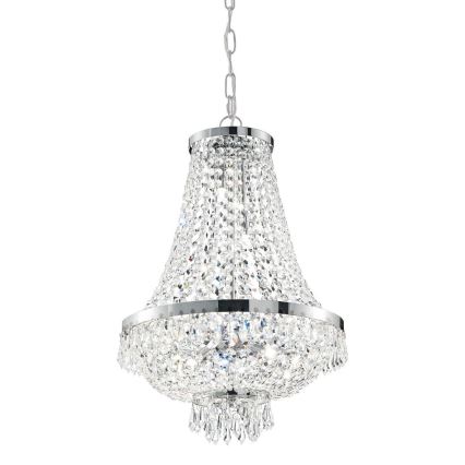 Ideal Lux - LED Kristall-lühter CAESAR 9xG9/3W/230V d. 45 cm läikiv kroom