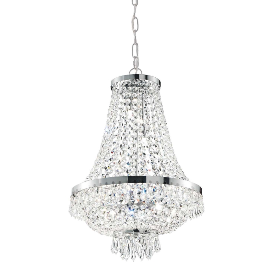 Ideal Lux - LED Kristall-lühter CAESAR 9xG9/3W/230V d. 45 cm läikiv kroom