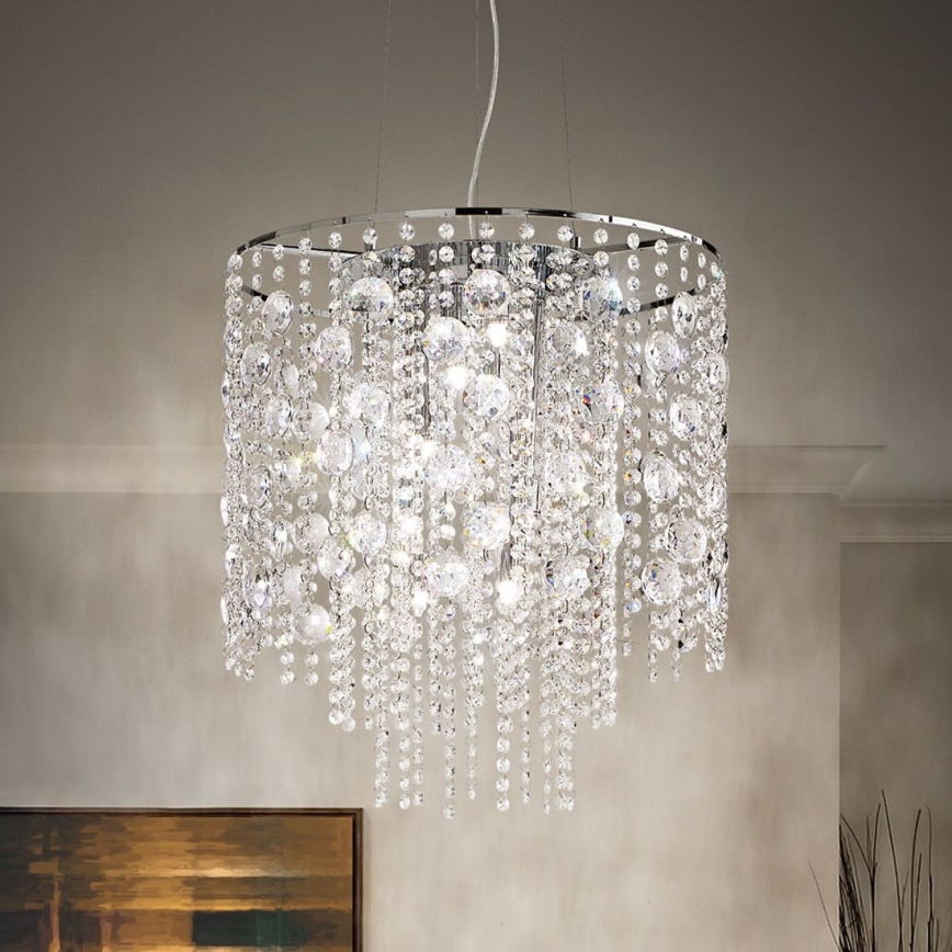 Ideal Lux - LED Kristall-lühter EVASIONE 10xG9/3W/230V d. 51 cm läikiv kroom