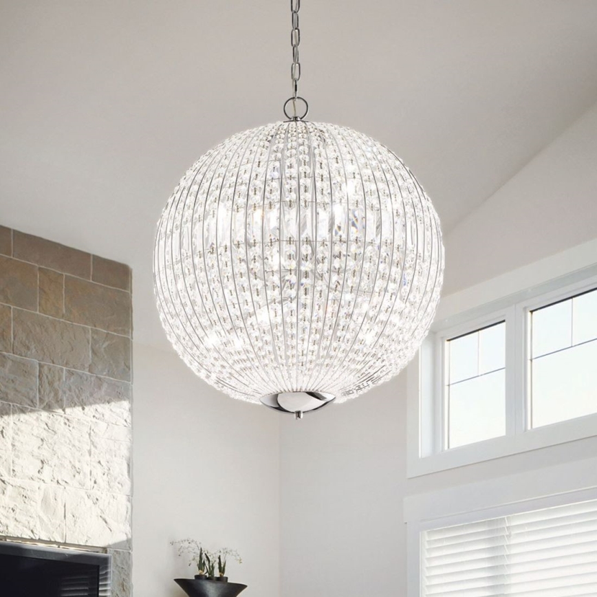 Ideal Lux - LED Kristall-lühter LUXOR 6xG9/3W/230V d. 40 cm läbipaistev