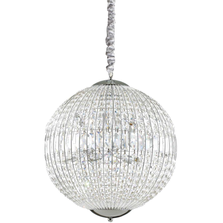Ideal Lux - LED Kristall-lühter LUXOR 8xG9/3W/230V d. 50 cm läbipaistev