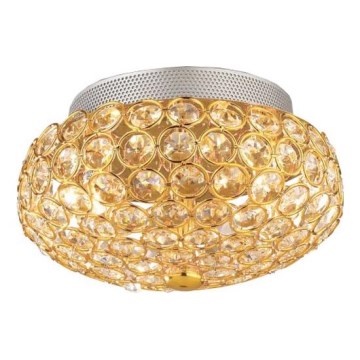 Ideal Lux - LED Kristallist laevalgusti KING 3xG9/3W/230V d. 25,5 cm kuldne