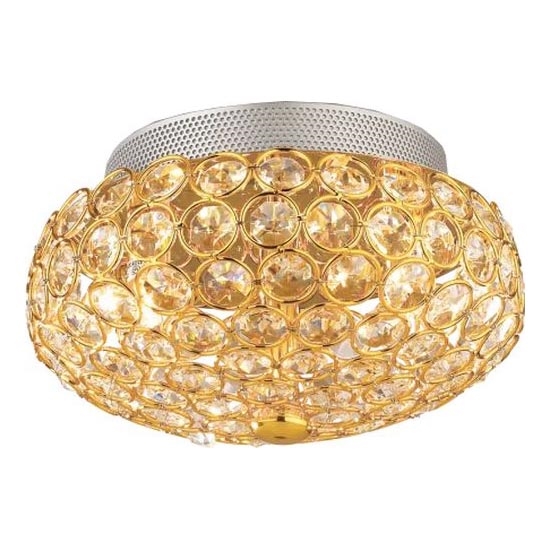 Ideal Lux - LED Kristallist laevalgusti KING 3xG9/3W/230V d. 25,5 cm kuldne