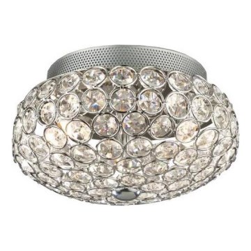 Ideal Lux - LED Kristallist laevalgusti KING 3xG9/3W/230V d. 25,5 cm läikiv kroom