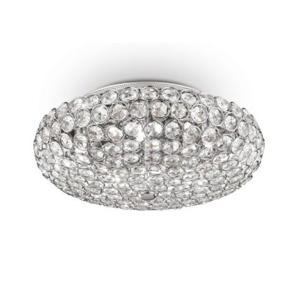 Ideal Lux - LED Kristallist laevalgusti KING 5xG9/3W/230V d. 38 cm läikiv kroom