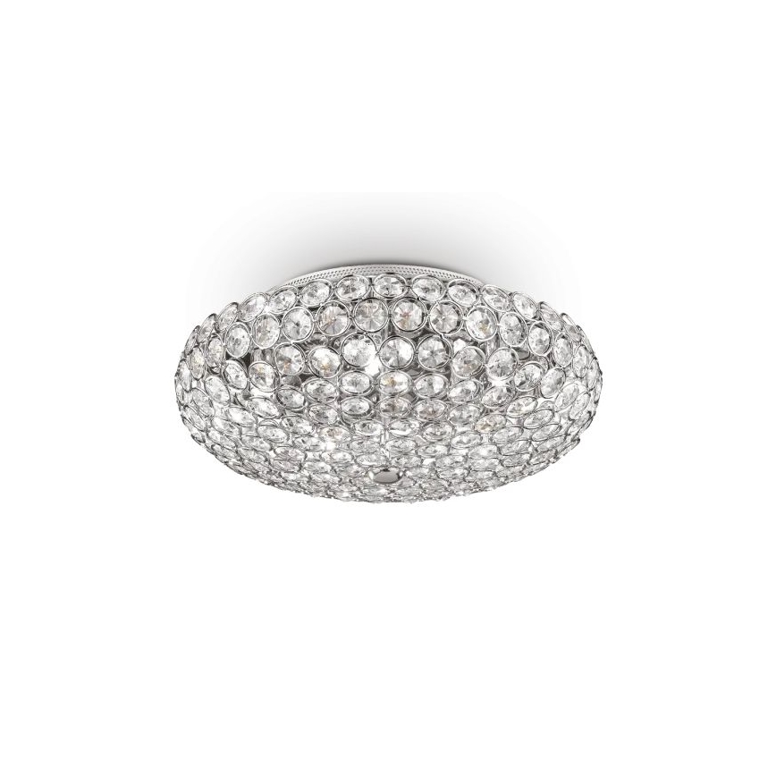 Ideal Lux - LED Kristallist laevalgusti KING 5xG9/3W/230V d. 38 cm läikiv kroom
