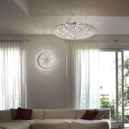 Ideal Lux - LED Kristallist laevalgusti KING 5xG9/3W/230V d. 38 cm läikiv kroom