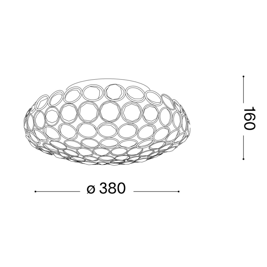Ideal Lux - LED Kristallist laevalgusti KING 5xG9/3W/230V d. 38 cm läikiv kroom