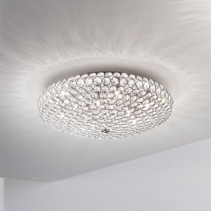 Ideal Lux - LED Kristallist laevalgusti KING 5xG9/3W/230V d. 38 cm läikiv kroom