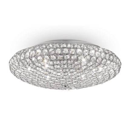 Ideal Lux - LED Kristallist laevalgusti KING 9xG9/3W/230V d. 53,5 cm läikiv kroom