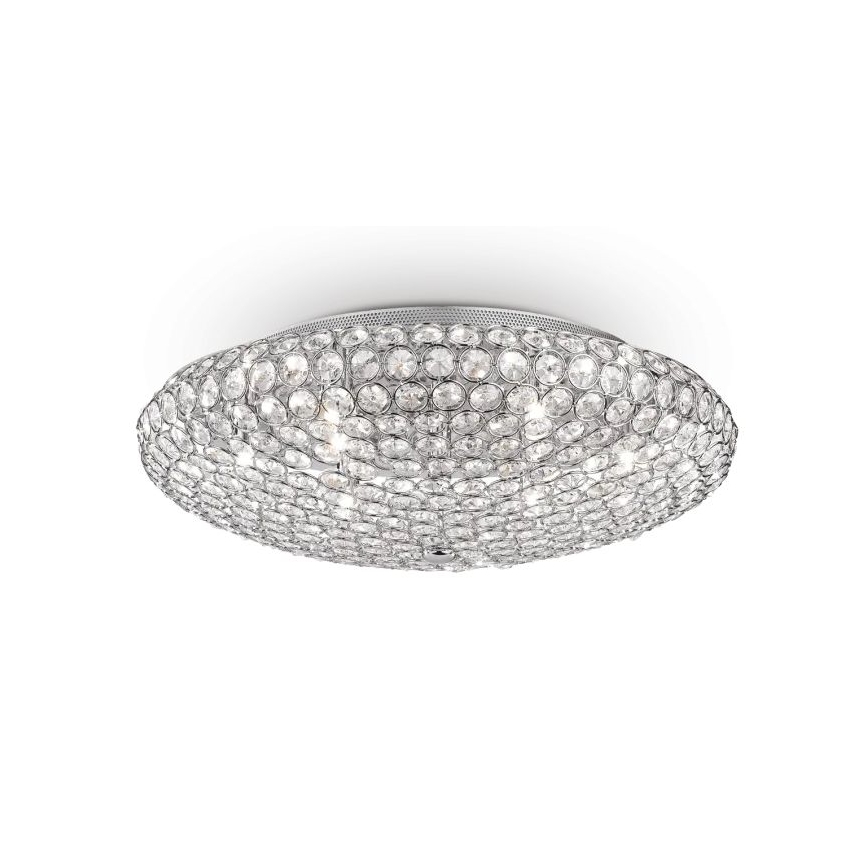 Ideal Lux - LED Kristallist laevalgusti KING 9xG9/3W/230V d. 53,5 cm läikiv kroom