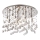 Ideal Lux - LED Kristallist laevalgusti MOONLIGHT 12xG9/3W/230V d. 60 cm läikiv kroom