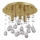 Ideal Lux - LED Kristallist laevalgusti MOONLIGHT 5xG9/3W/230V d. 26 cm kuldne