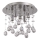 Ideal Lux - LED Kristallist laevalgusti MOONLIGHT 5xG9/3W/230V d. 26 cm läikiv kroom