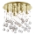 Ideal Lux - LED Kristallist laevalgusti MOONLIGHT 8xG9/3W/230V d. 40 cm kuldne
