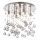 Ideal Lux - LED Kristallist laevalgusti MOONLIGHT 8xG9/3W/230V d. 40 cm läikiv kroom