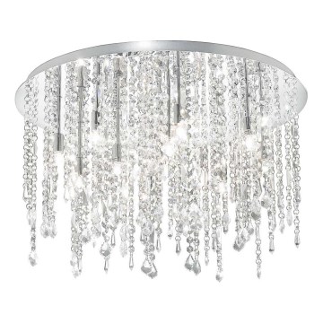Ideal Lux - LED Kristallist laevalgusti ROYAL 12xG9/3W/230V d. 60 cm läikiv kroom
